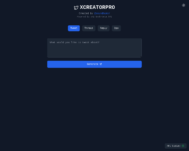 XCreatorPro - AI-Powered Twitter Content Generator